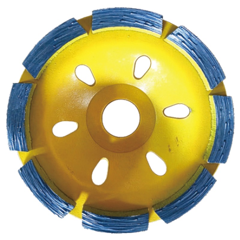 Turbo Diamond Cup Wheel — Yellow Blue — JOY-TC-01