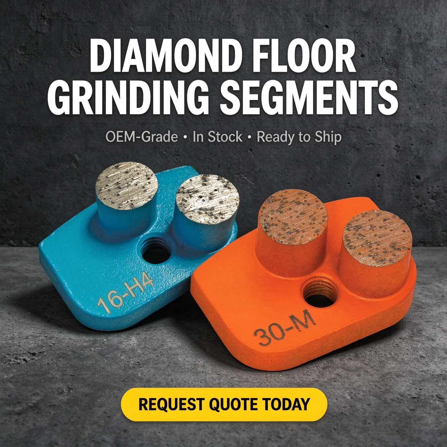 Diamond floor grinding segments – OEM grade, in stock